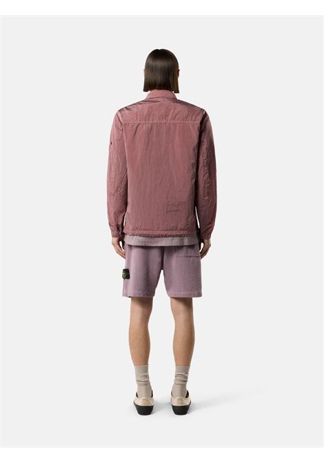 6200014 old effect shorts man purple grey STONE ISLAND | L1S15 6200014 S0060V018F